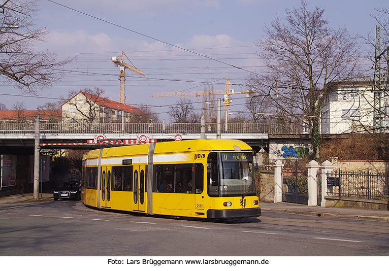 Die Straßenbahn in Dresden Haltestelle Julius-Otto-Straße