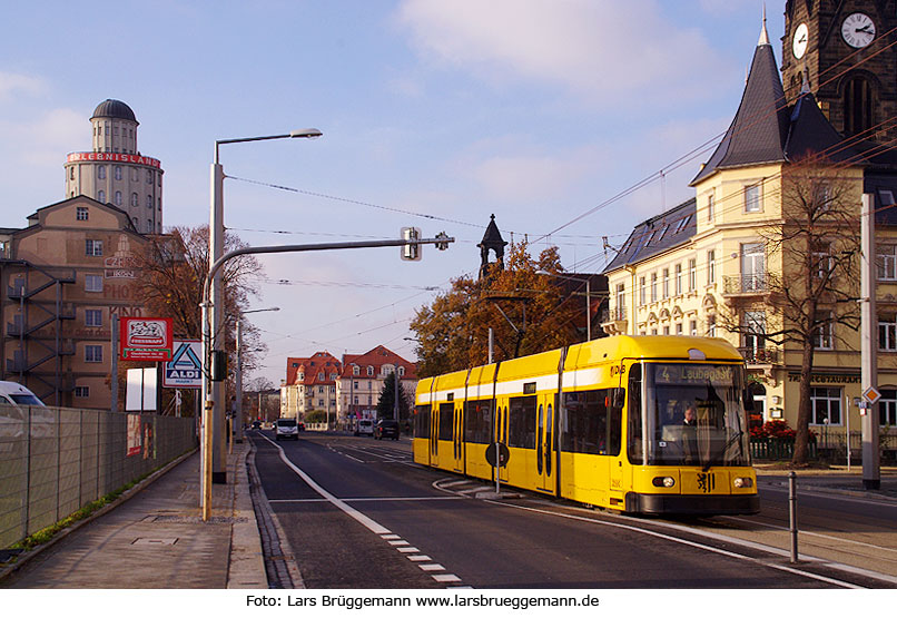 Straßenbahn Dresden Haltestelle Gottleubaer Straße