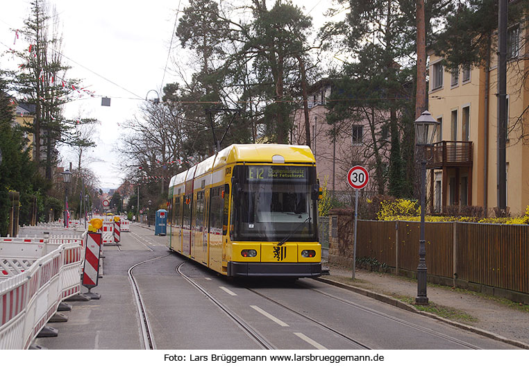 Dresden Straßenbahn Haltestelle Gustav-Freytag-Straße