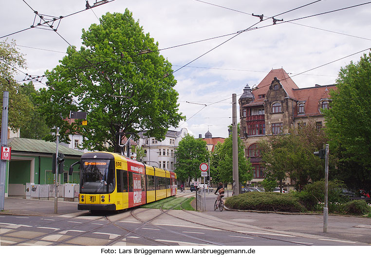 Straßenbahn Dresden - Haltestelle Fetscherplatz
