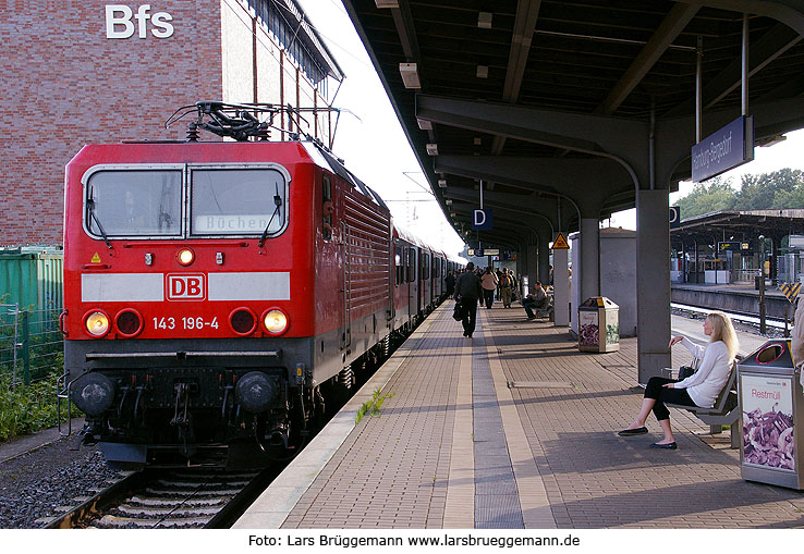Bahnhof Hamburg-Bergedorf DB Baureihe 143
