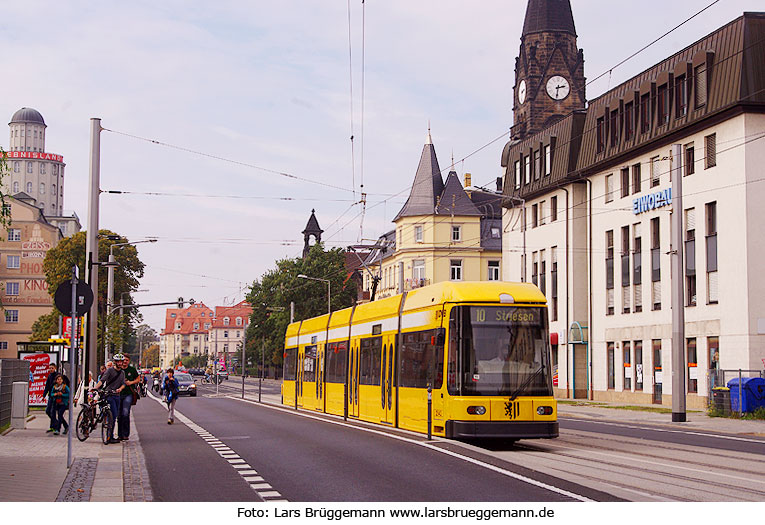 Die Haltestelle Gottleubaer Straße in Dresden