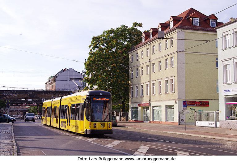 Die Straßenbahn in Dresden - Haltestelle Bischofsweg