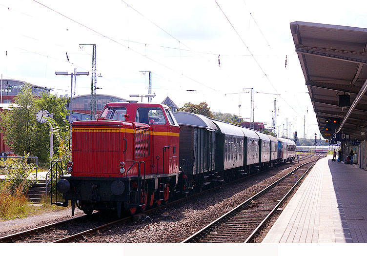 AVL Sonderzug im Bahnhof Lüneburg