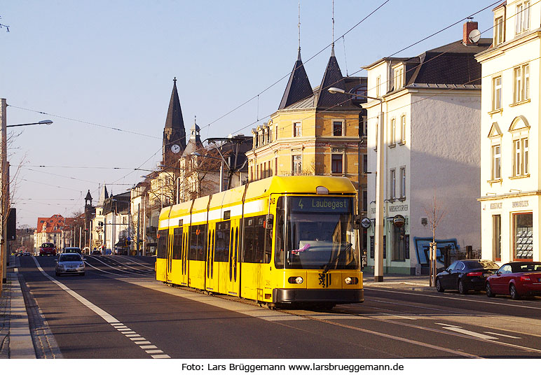 Die Straßenbahn in Dresden - Haltestelle Altenberger Straße