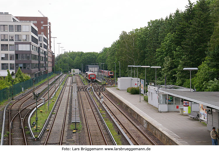 Der Bahnhof Hamburg-Poppenbüttel der Hamburger S-Bahn