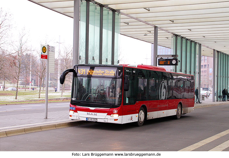 Ein Stadtbus der BSVAG in Braunschweig