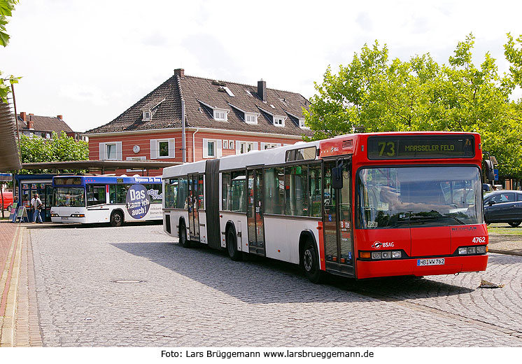 Ein Neoplan Bus der Bremer Straßenbahn AG in Gröpelingen