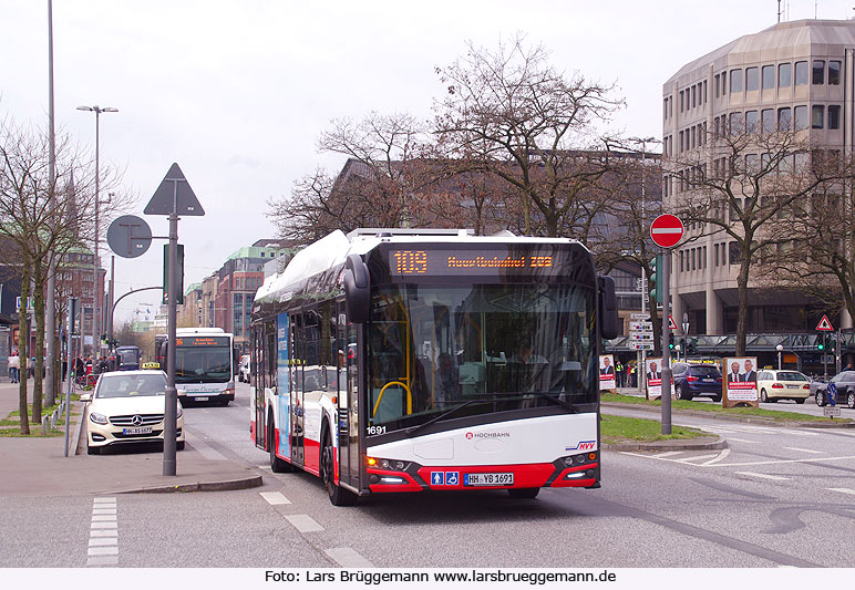 Solaris Elektrobus bei der Hamburger Hochbahn