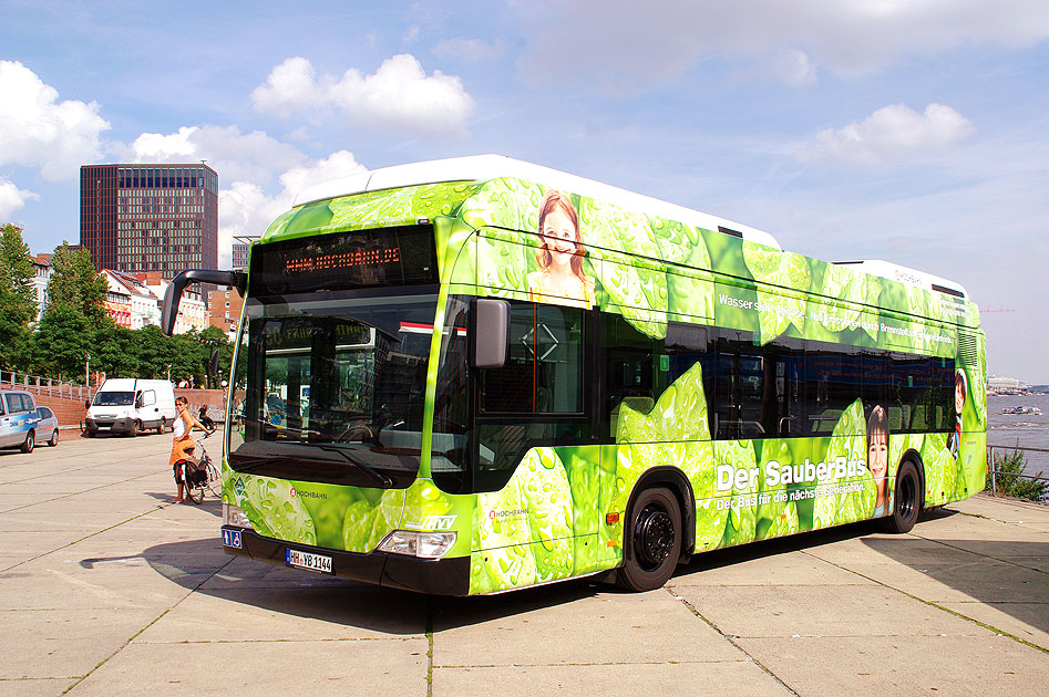 Der Wasserstoffbus der Hamburger Hochbahn