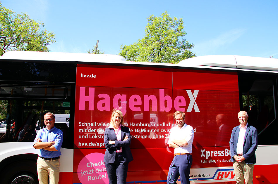 Die neue Buslinie X22 in Hamburg mit Anjes Tjarks