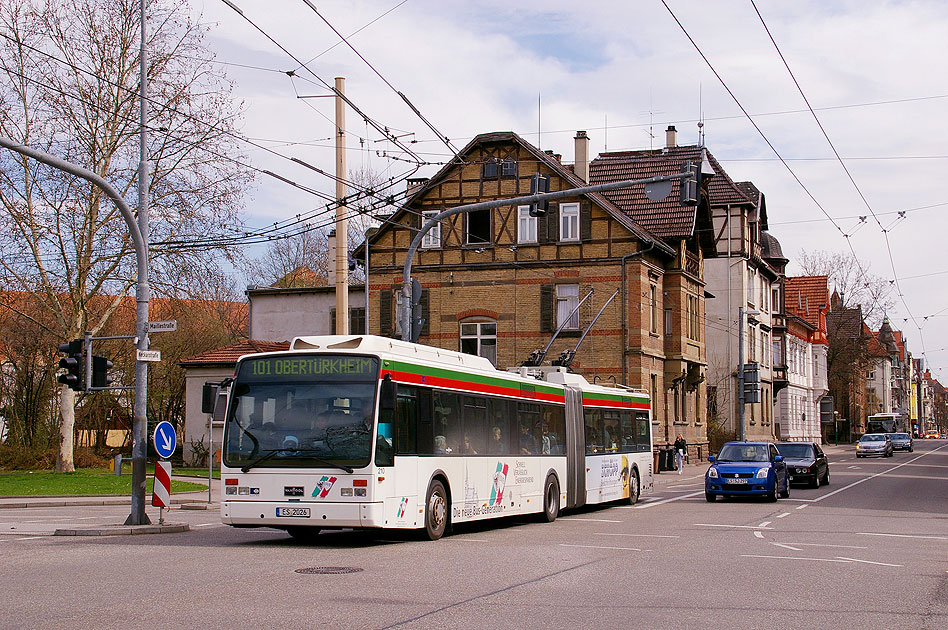 Der Obus in Esslingen am Neckar - ein umweltfreundliches Verkehrsmittel