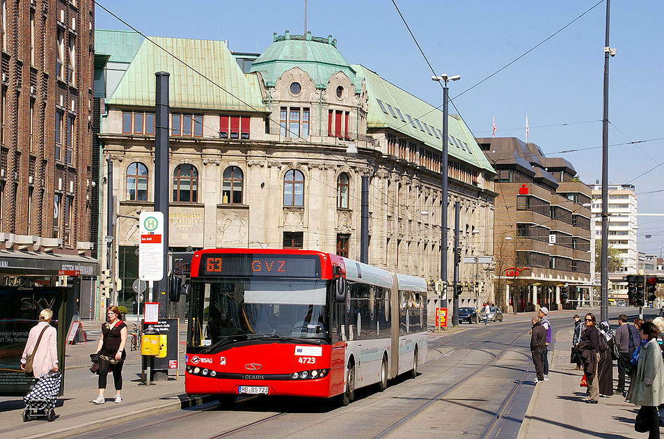 Die Straßenbahn in Bremen - Haltestelle Am Brill