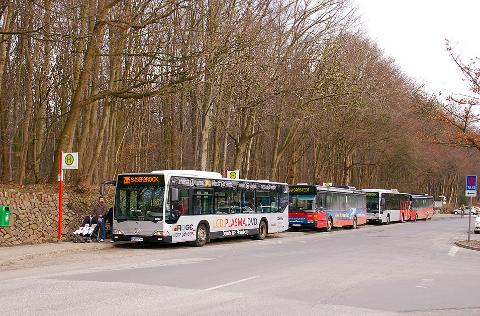Busse der PVG und VHH am Bahnhof Pinneberg