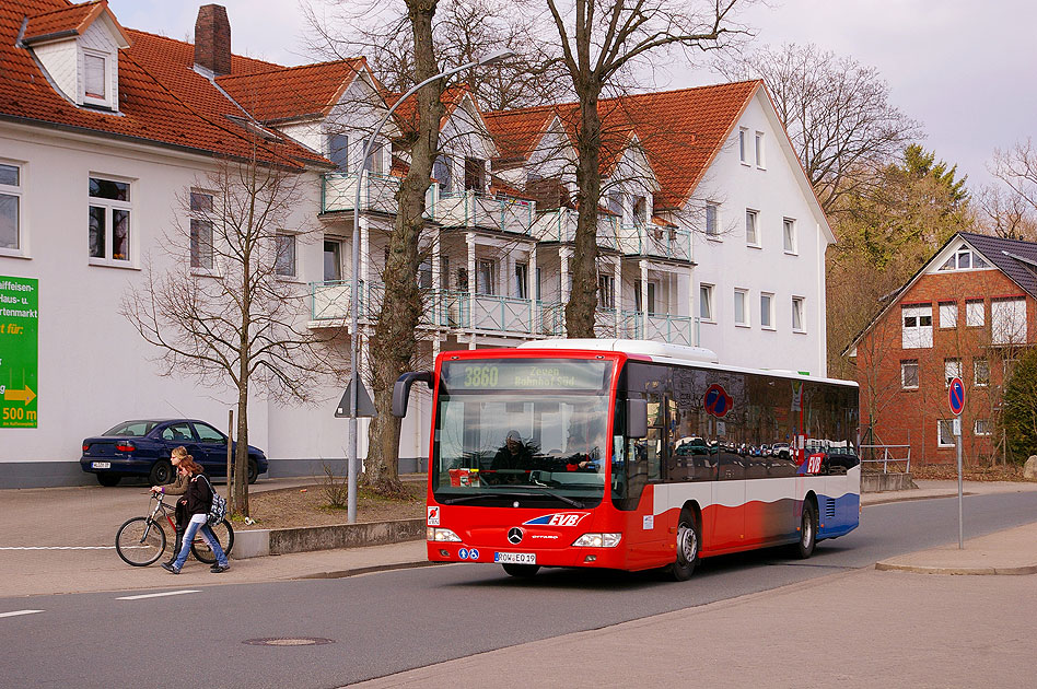 EVB Bus am Bahnhof Tostedt