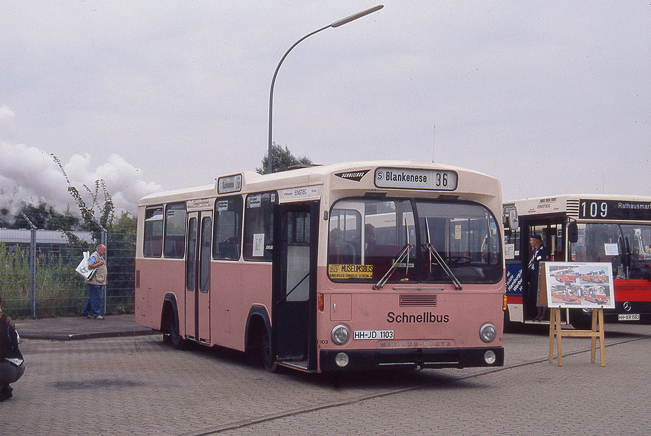 Der HOV ex HHA Bus 5103 ein Magirus-Deutz Bus vom Typ 170 S 10 H