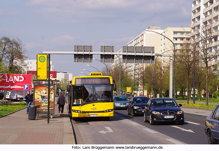 Dresden Buslinie 62 - Haltestelle Chemnitzer Straße - DVB Bus 458 030-6