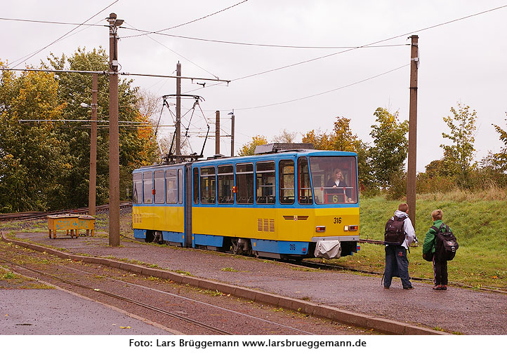 Tatra Straßenbahn - Thüringerwaldbahn - Gleisdreieck
