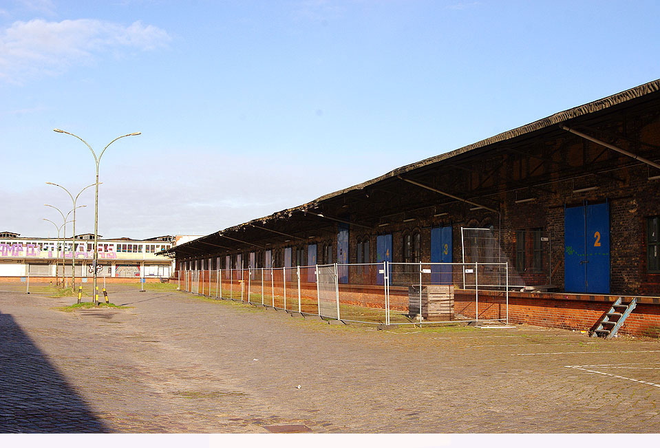 Der Güterbahnhof Hamburg-Altona an der Harkortstraße