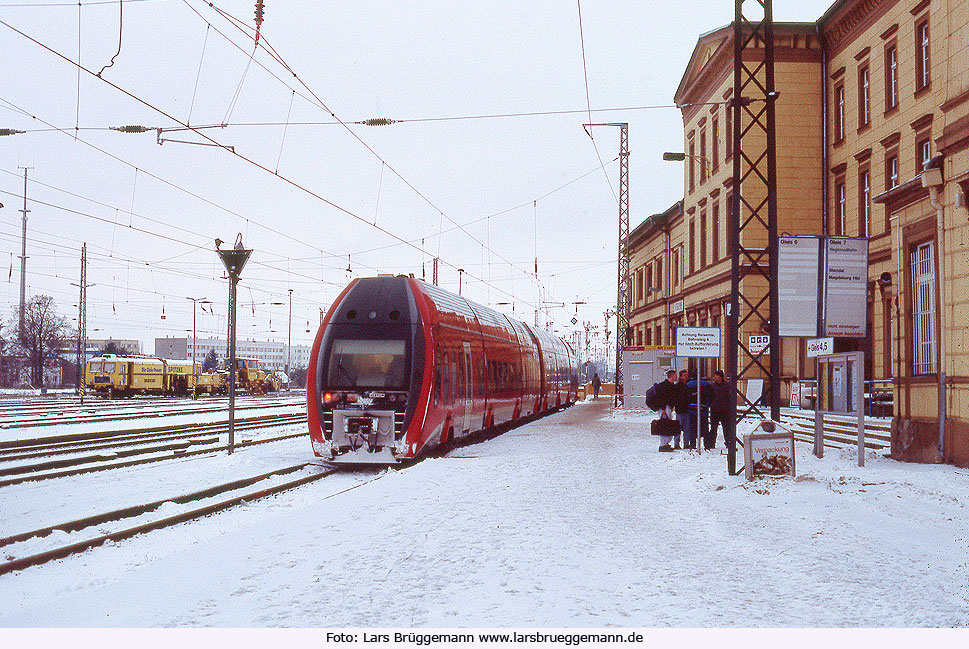 DB Baureihe 618 - Lirex im Bahnhof Wittenberge