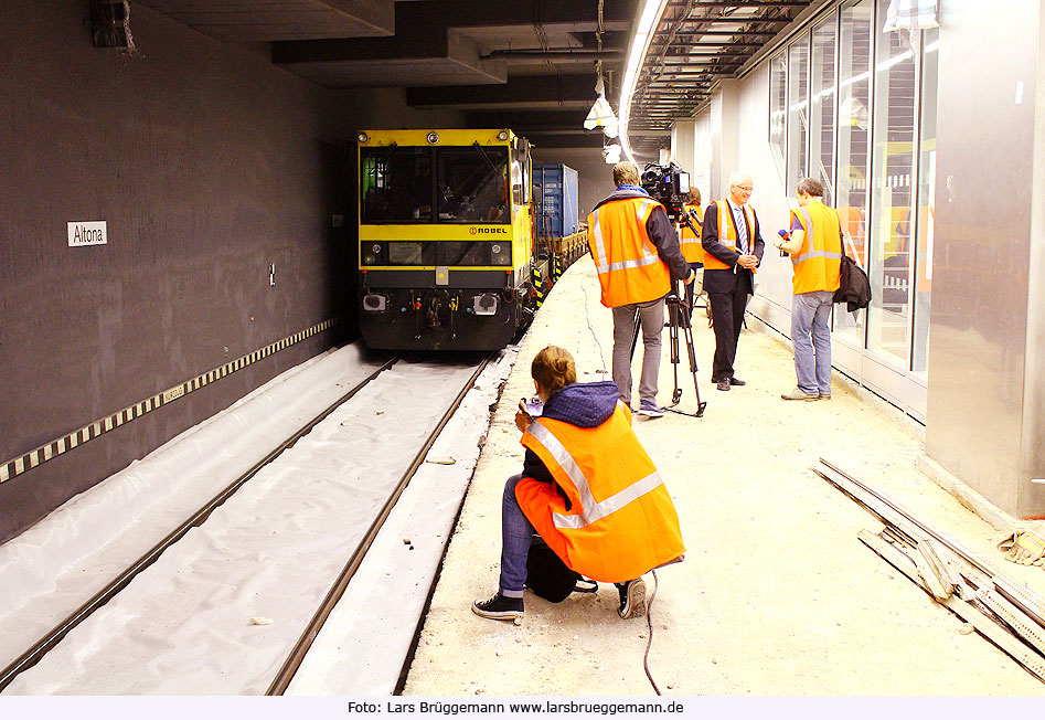 Bauarbeiten im Tunnelbahnhof Hamburg-Altona