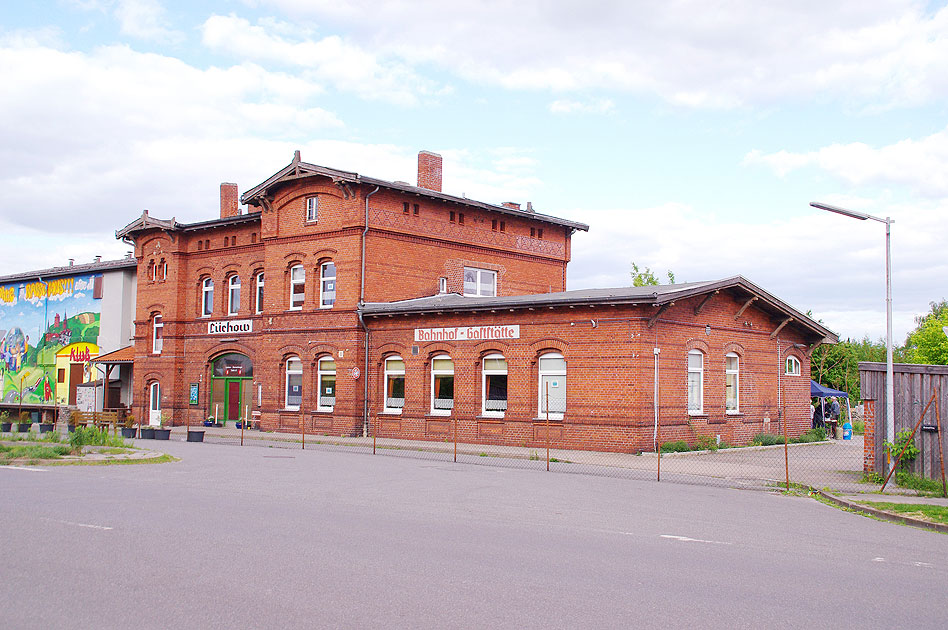 Das Bahnhofsgebäude von Lüchow