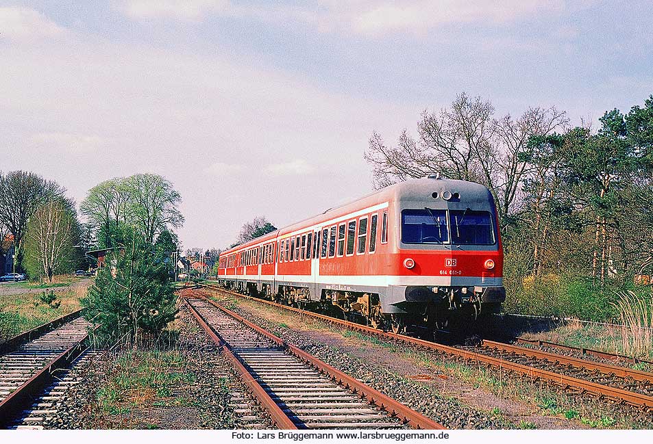Die Heidebahn: DB Baureihe 614 im Bahnhof Schneverdingen