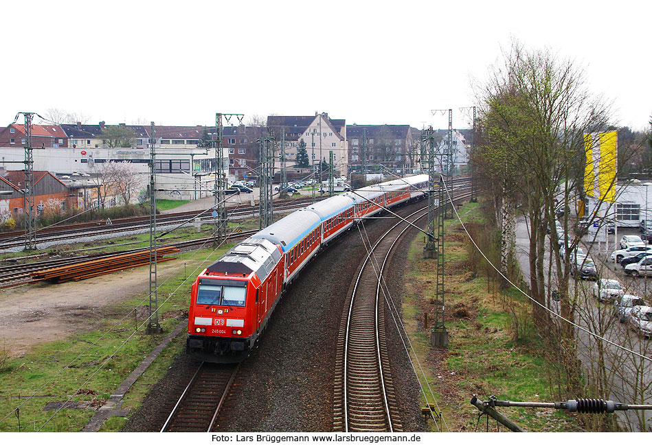 Die DB Baureihe 245 im Bahnhof Elmshorn