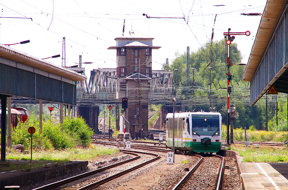 Die Vogtlandbahn in Zwickau Hbf