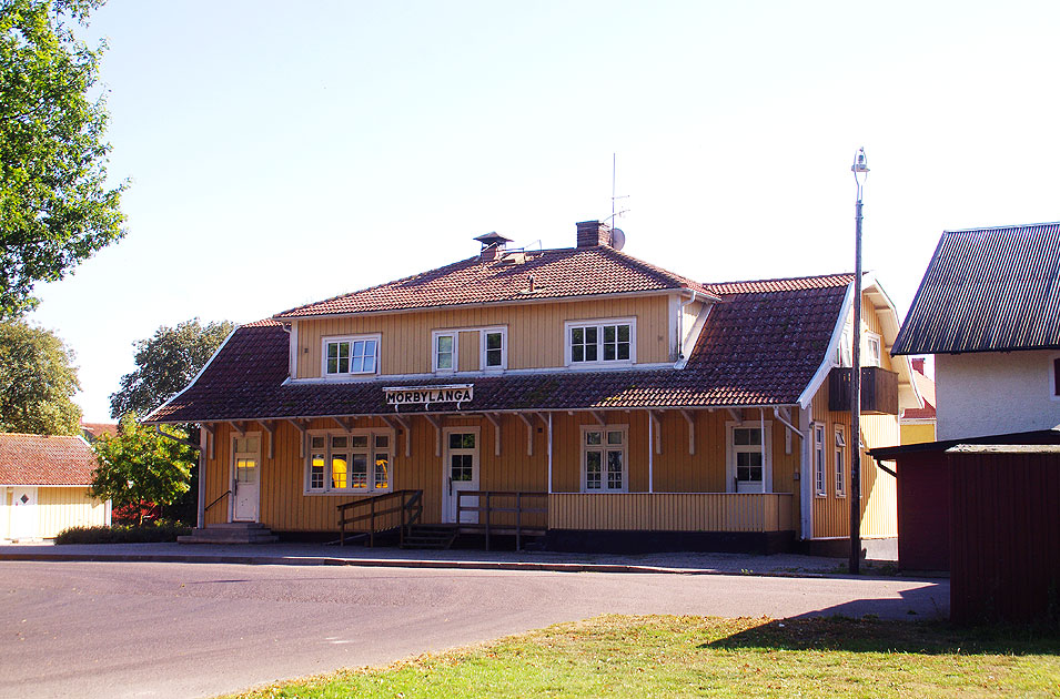 Bahnhof Mörbylånga auf Öland - Ölands Järnväg - Järnvägsstation
