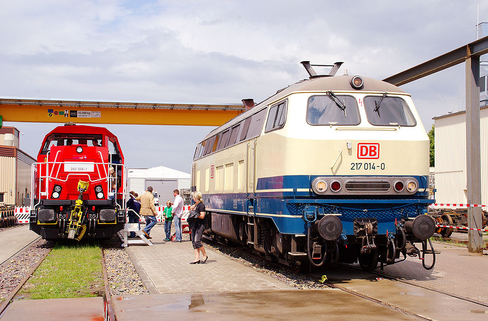 DB Baureihe 217 im AW Neumünster - Die 217 014-0