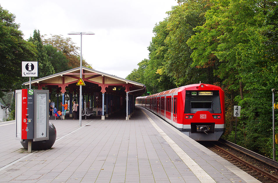 Der S-Bahn Bahnhof Hamburg-Othmarschen
