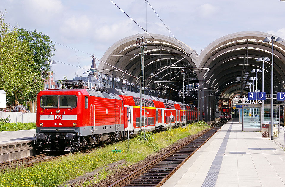 DB Baureihe 112 in Kiel Hbf