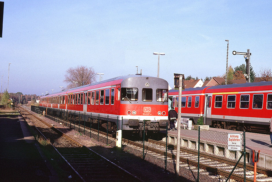 DB Baureihe 634 im Bahnhof Walsrode