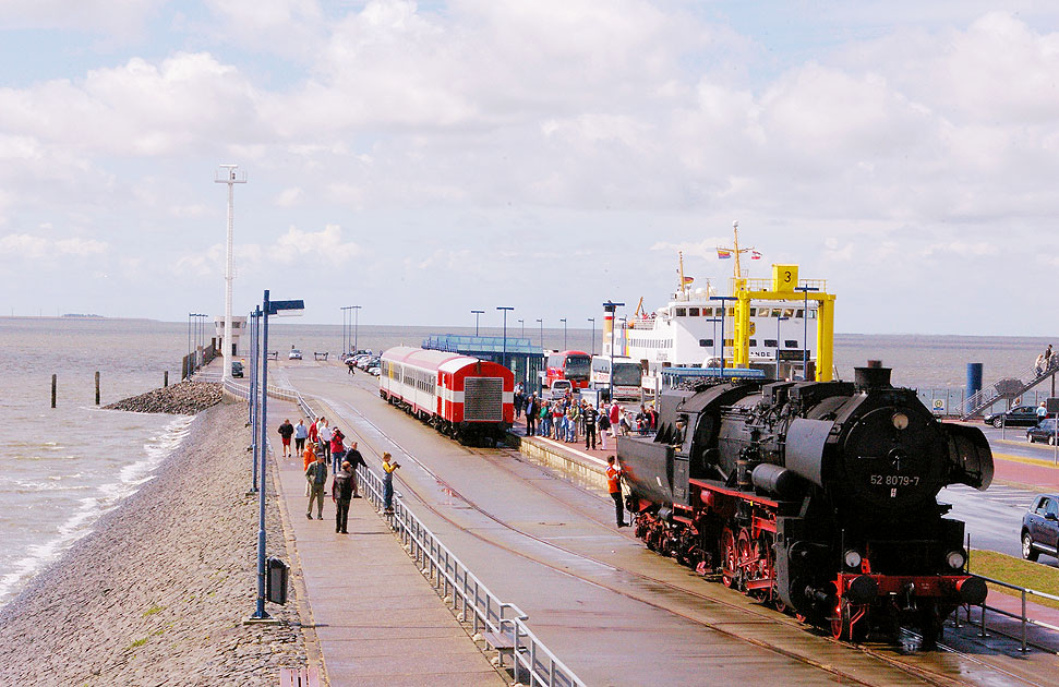 Dampflok Baureihe 52 Dagebüll Mole - 52 8079 - Urlaub an der Nordsee