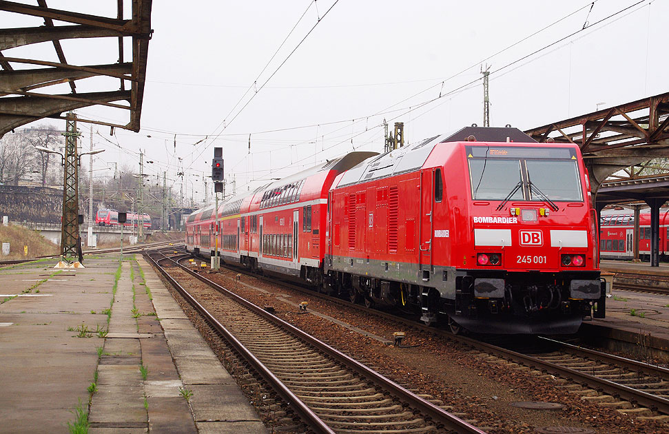 DB Baureihe 245 in Dresden Hbf
