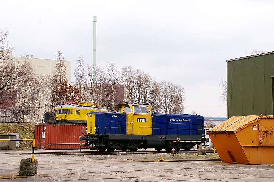 Die TWE Lok 131 im Northrail Betriebswerk Hamburg-Billbrook