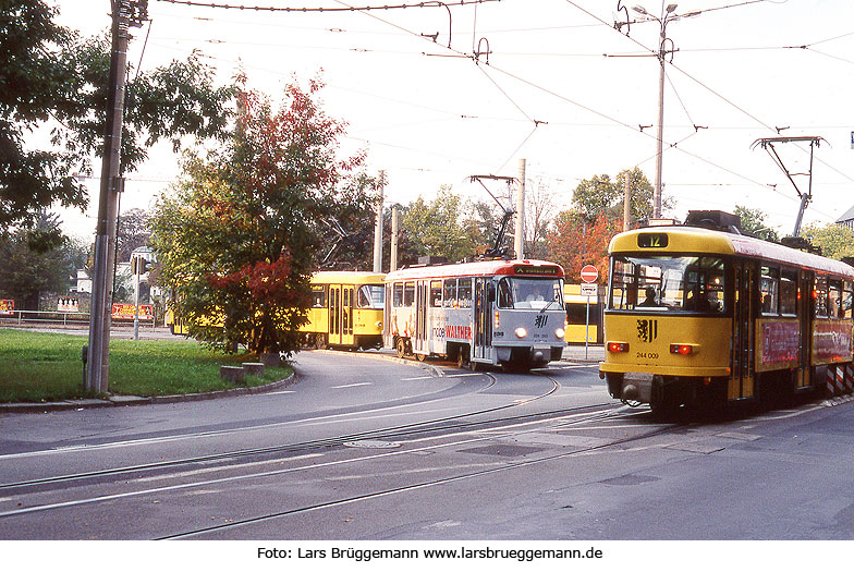 Straßenbahn Dresden - Haltestelle Blasewitzer- / Fetscherstraße