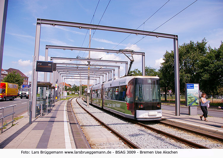 Straßenbahn Bremen Haltestelle Use Akschen