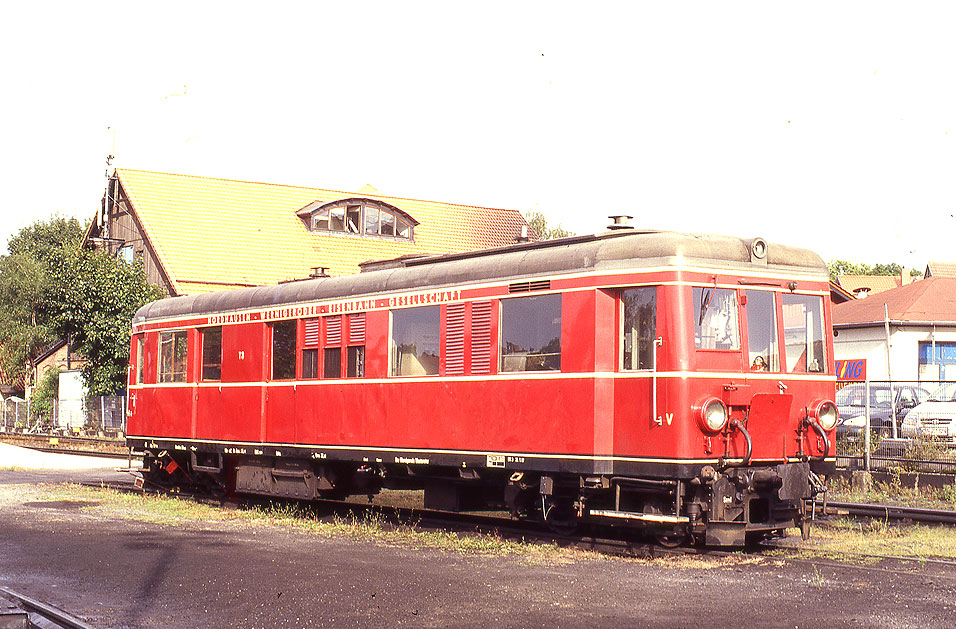 Der NWE T3 oder auch HSB 187 024-3 im Bahnhof Wernigerode