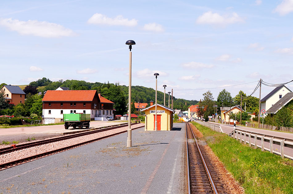 Der Bahnhof Obercarsdorf an der Weißeritztalbahn