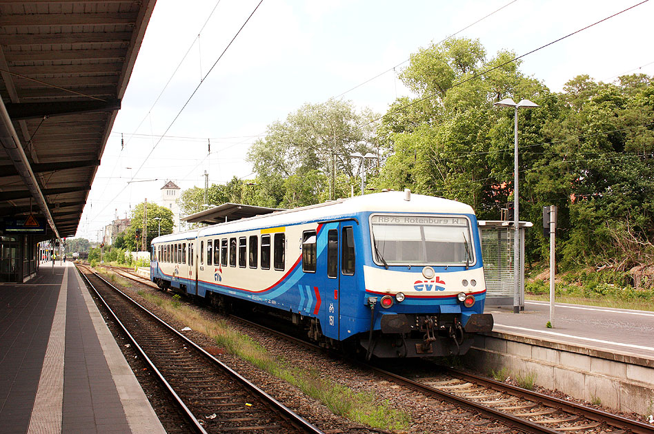 Ein EVB 628 im Bahnhof Verden (Aller)