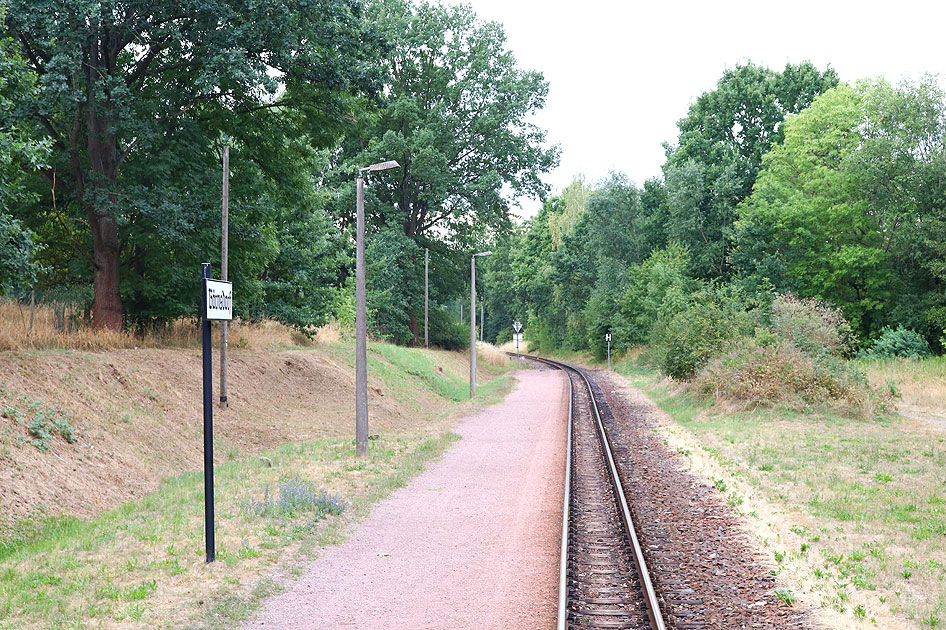 Der Bahnhof Bärnsdorf an der Lößnitzgrundbahn