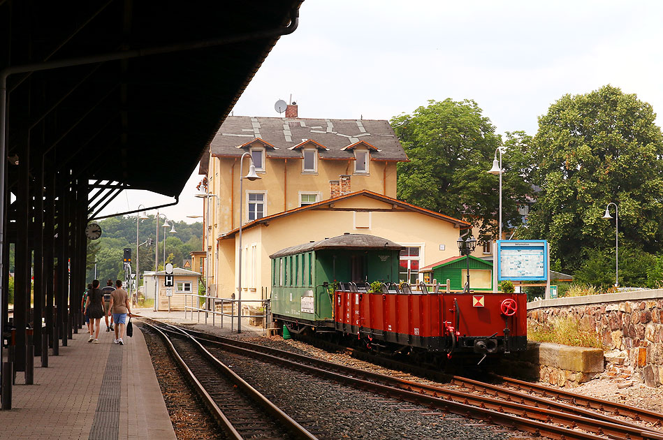 Im Bahnhof Dippoldiswalde befindet sich der Bimmelbahnshop