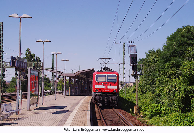 DB Baureihe 143 - Haltepunkt Freiberger Straße