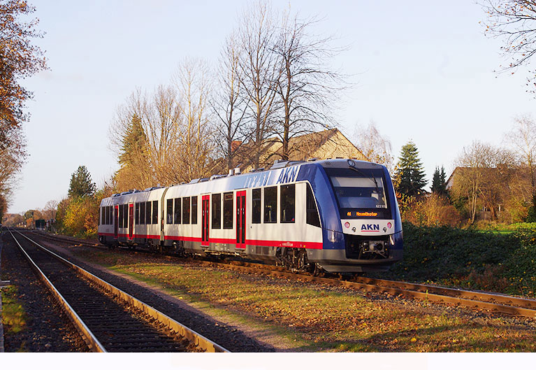 AKN Bahnhof Hasloh - Lint 54 Triebwagen
