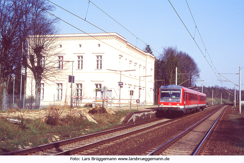 DB Baureihe 628 im Bahnhof Friedrichsruh