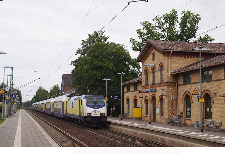 Ein Metronom im Bahnhof Bad Bevensen
