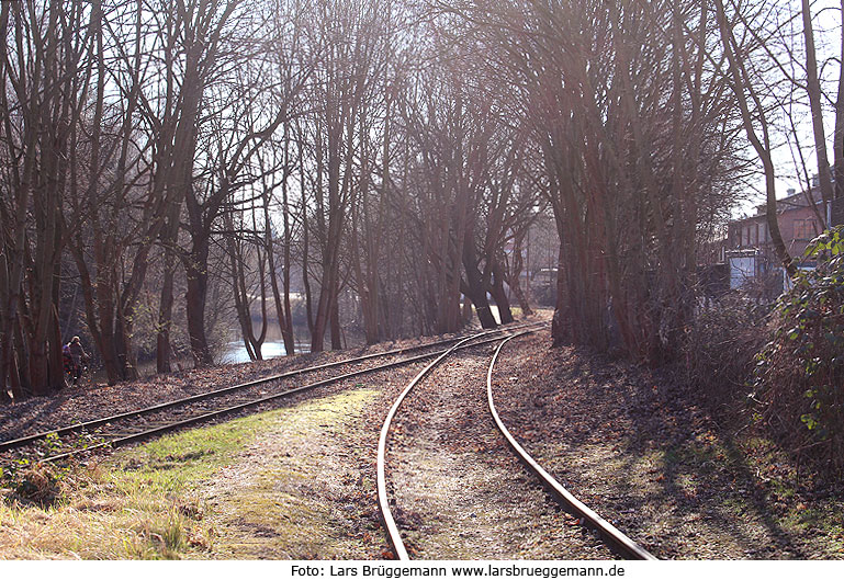 Die Gleise der Industriebahn Lüneburg Nord