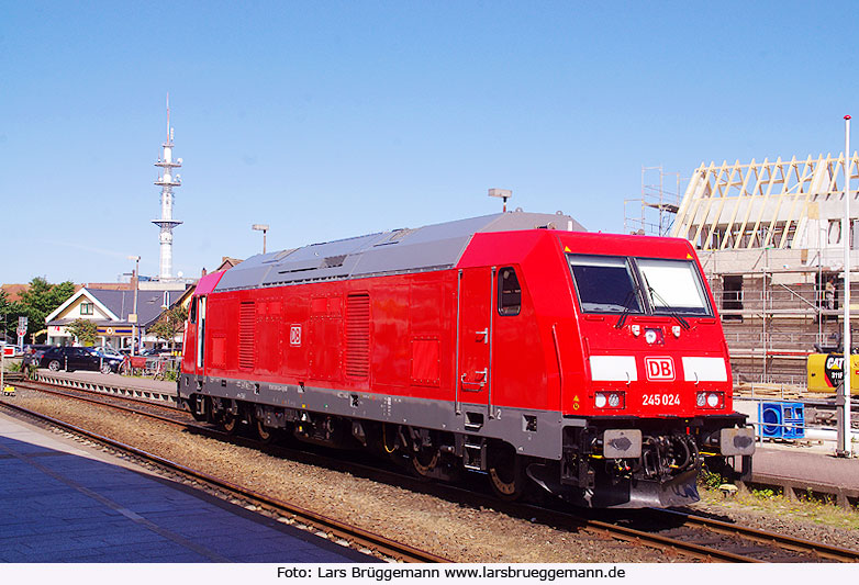 Die DB Baureihe 245 im Bahnhof Westerland auf Sylt